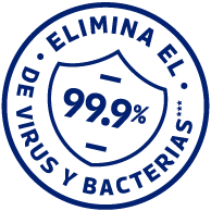 Icono logo de elimina virus y bacterias