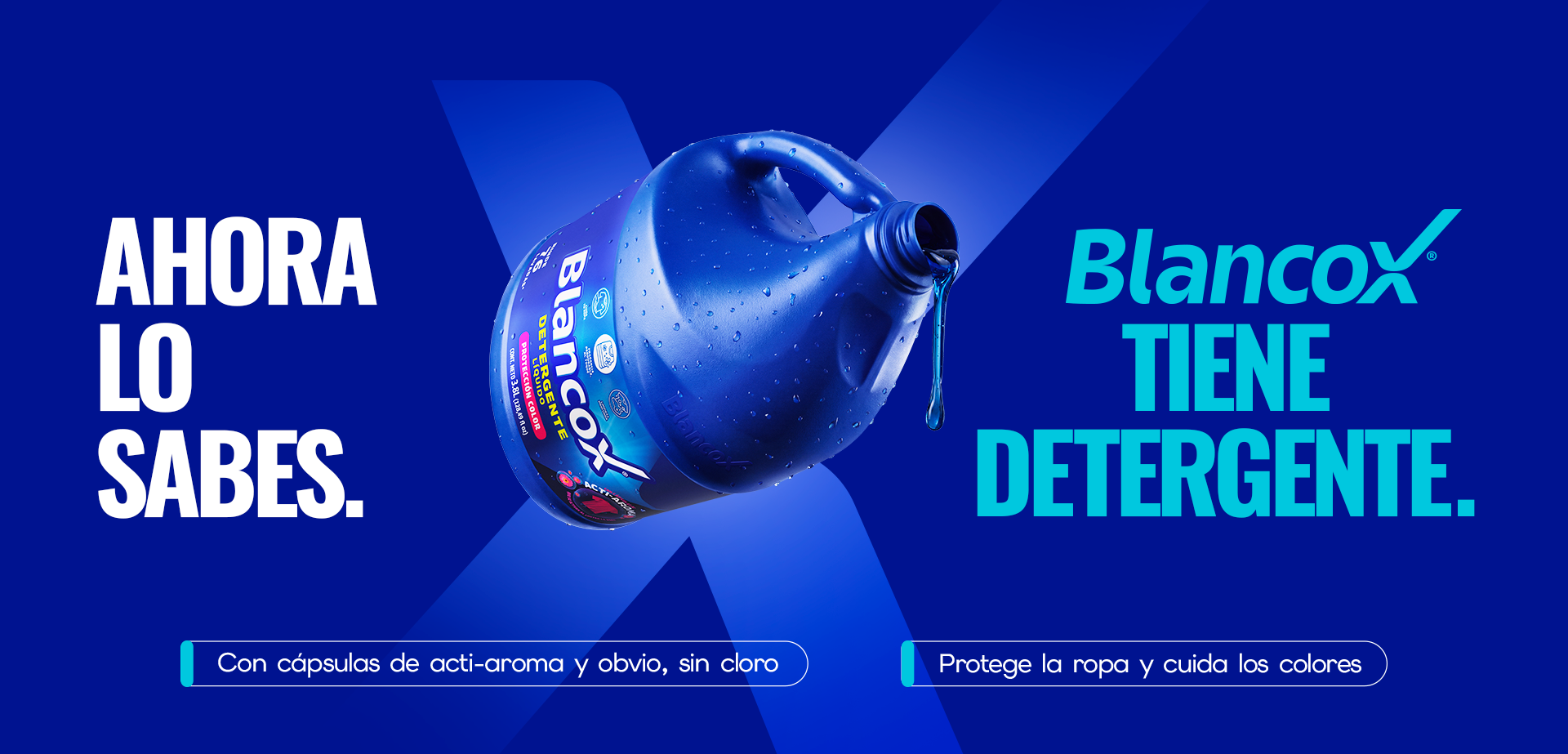 Ahora lo sabes, Blancox tiene detergente