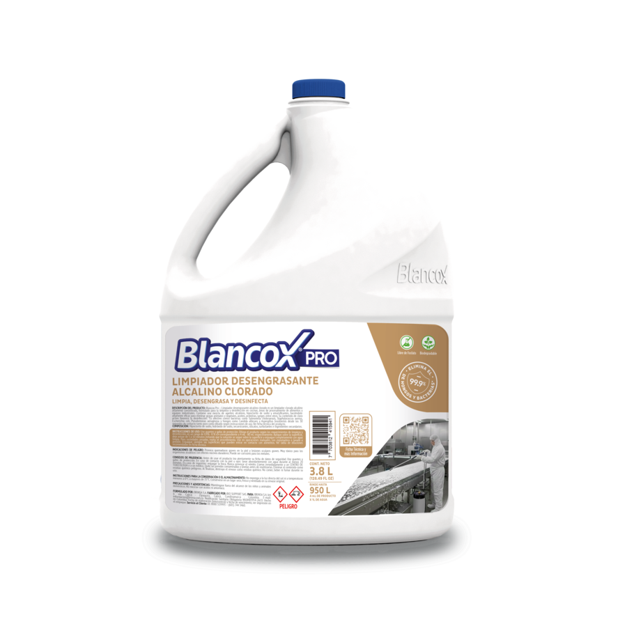 Limpiador alcalino clorado